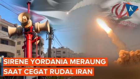 Rudal Iran Dicegat Pasukan Yordania, Sirene Meraung Di Amman