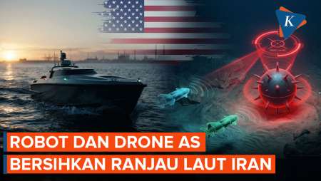 Militer AS Kerahkan Drone Laut Dan Robot Bersihkan Ranjau Di Selat Hormuz
