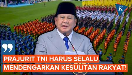 [FULL] Pidato Prabowo di HUT ke-81 TNI: TNI Lahir dari Rakyat, Berjuang Bersama Rakyat!