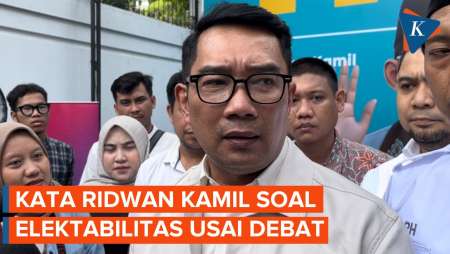 Ridwan Kamil Bicara soal Elektabilitas Usai Debat Kedua