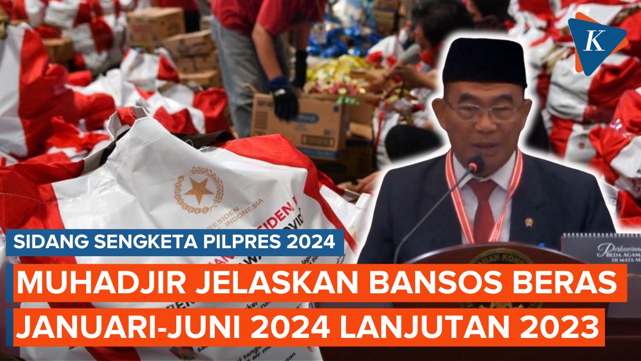 Beri Keterangan di MK, Muhadjir Jelaskan Bansos Beras Januari-Juni 2024 Lanjutan dari 2023