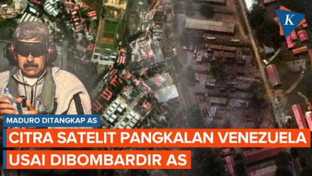 Citra Satelit Ungkap Kerusakan Pangkalan Venezuela Tempat Maduro Ditangkap AS