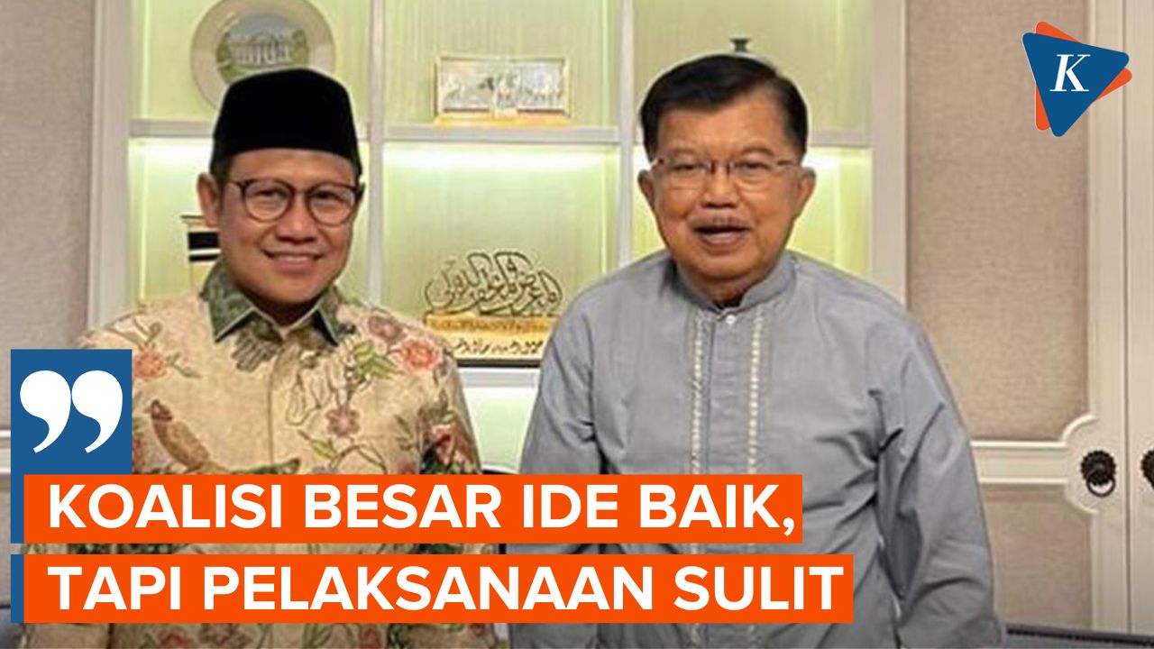 Respons Jusuf Kalla Saat Ditanya Cak Imin soal Koalisi Besar