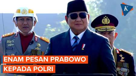 Enam Pesan Prabowo Untuk Polri Dalam HUT Ke-80 Bhayangkara