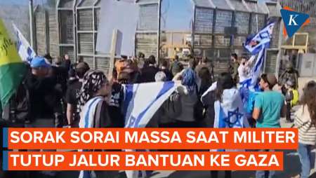 Pengunjuk Rasa Israel Blokir Jalur Bantuan untuk Gaza, Konvoi Truk Tertahan