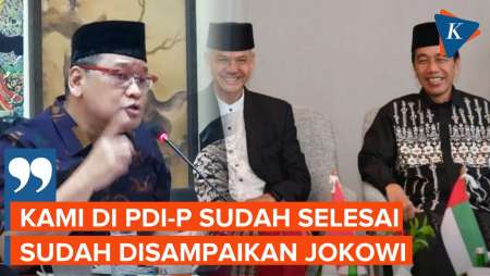 PDI-P Klaim Dukungan Jokowi terhadap Ganjar Sudah Selesai