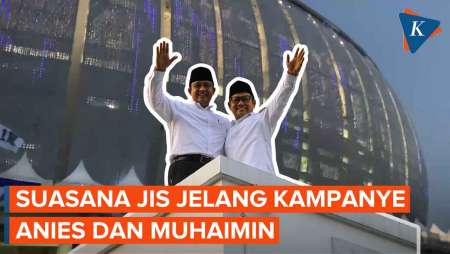 Suasana JIS Jelang Kampanye Akbar Anies-Muhaimin