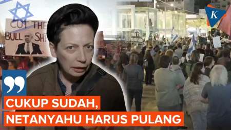 Ribuan Demonstran di Tel Aviv Serukan Akhiri “Perang Abadi”, Tuntut Netanyahu Mundur