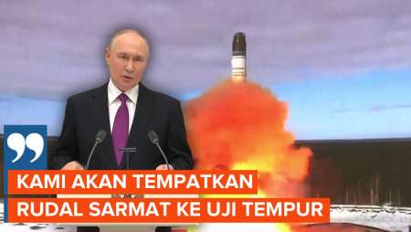 Setelah Burevestnik, Putin Mau Uji Tempur Rudal Antarbenua Sarmat Tahun Ini