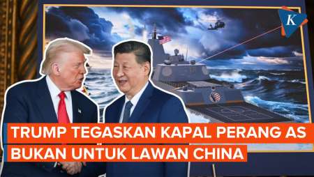 Trump Tegaskan Kapal Perang Baru AS Tidak Ditujukan Untuk Menghadapi China