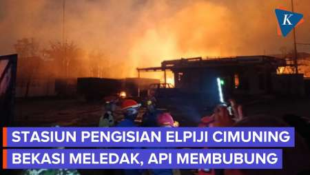 SPBE Cimuning Bekasi Meledak lalu Kebakaran, Bunyinya seperti Bom!