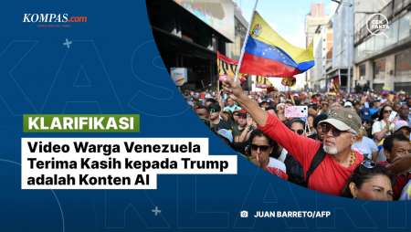 [KLARIFIKASI] Video Warga Venezuela Terima Kasih Kepada Trump Adalah Konten AI