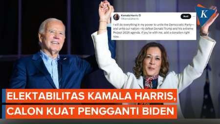 Elektabilitas Kamala Harris yang Disebut Bakal Gantikan Biden Tantang Trump