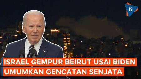 Ledakan Guncang Beirut Tak Lama Setelah Biden Umumkan Gencatan Senjata Israel-Hizbullah