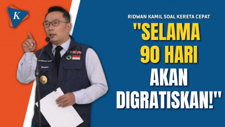 Ridwan Kamil Persilakan Warga Ticket War untuk Rasakan Kereta Cepat Gratis