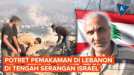 Momen Pemakaman Warga Lebanon Berlangsung 