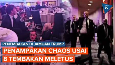 Momen Mencekam Usai 8 Tembakan Di Jamuan Trump, Tamu Dan Pejabat AS Panik