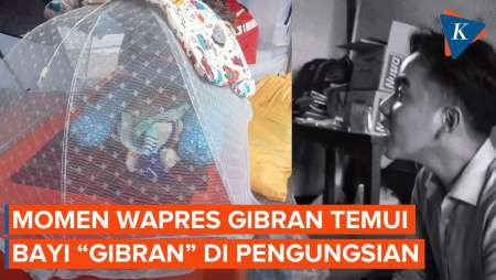 Kala Wapres Gibran Bertemu dengan Bayi 