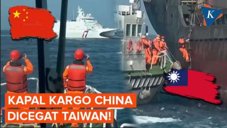 Detik-detik Penjaga Pantai Taiwan Cegat Kapal Kargo China, Diduga Memutus Kabel Laut