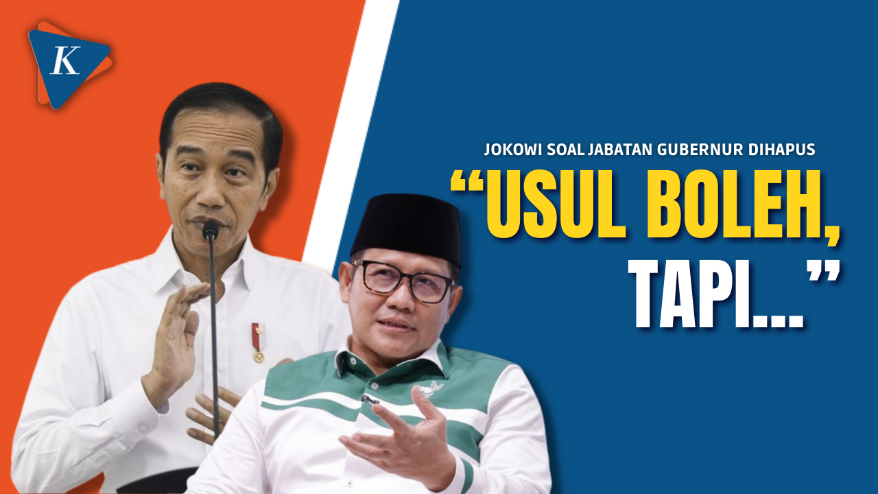Respons Jokowi Usai Cak Imin Usul Jabatan Gubernur Dihapus
