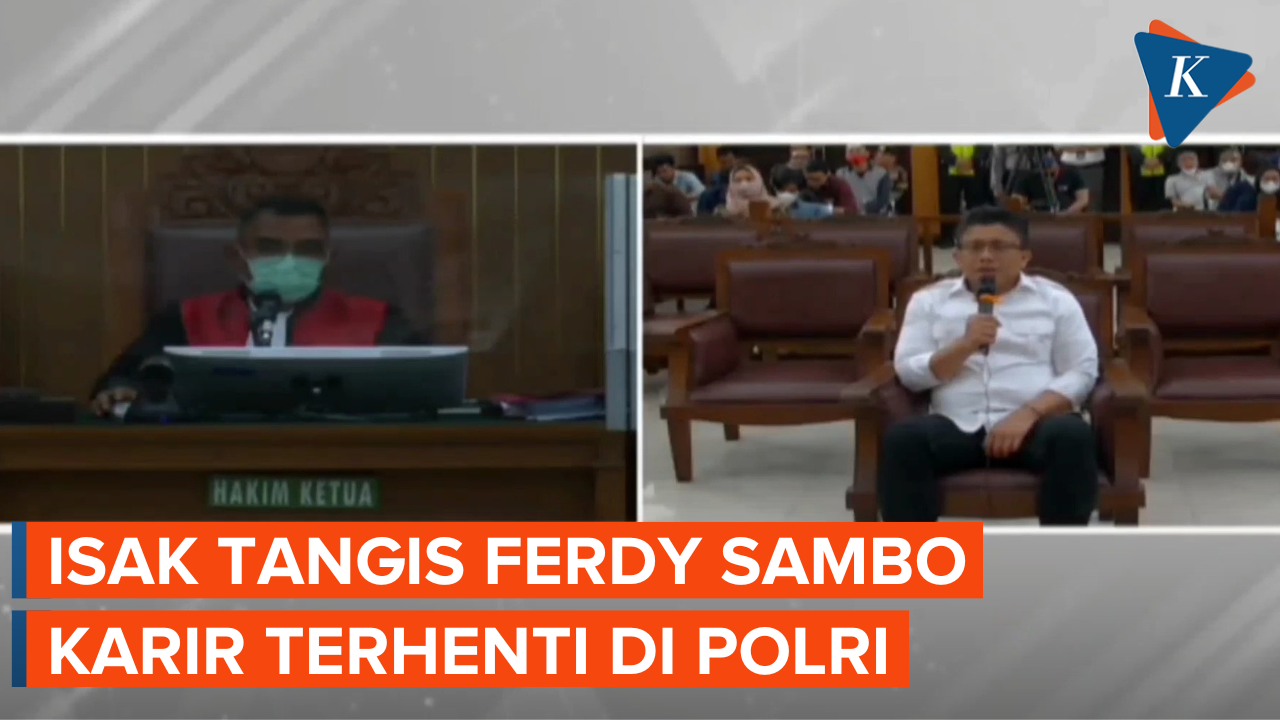Ferdy Sambo Menangis saat Ceritakan Karir Terhenti di Polri