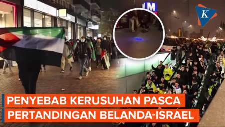 Penyebab Kerusuhan di Belanda Sebelum Pertandingan, Suporter Israel Bakar Bendera Palestina