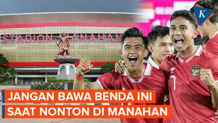 Mau Nonton Langsung Timnas-Turkmenistan? Jangan Bawa Benda Ini ke Manahan