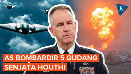 Pentagon: AS Bombardir 5 Gudang Senjata Houthi dengan Pesawat Bomber B-2