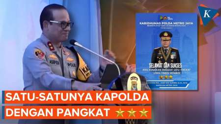 Naik Pangkat, Komjen Asep Jadi Satu-satunya Kapolda Bintang Tiga