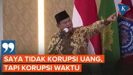 Prabowo “Korupsi Waktu” Pidato, Muhammadiyah: Nambah Periode Jangan