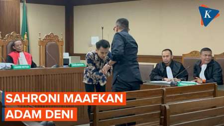 Minta Maaf ke Sahroni, Adam Deni Salaman sampai Membungkuk