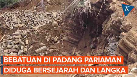 Batu Diduga Benda Bersejarah Ditemukan di Padang Pariaman