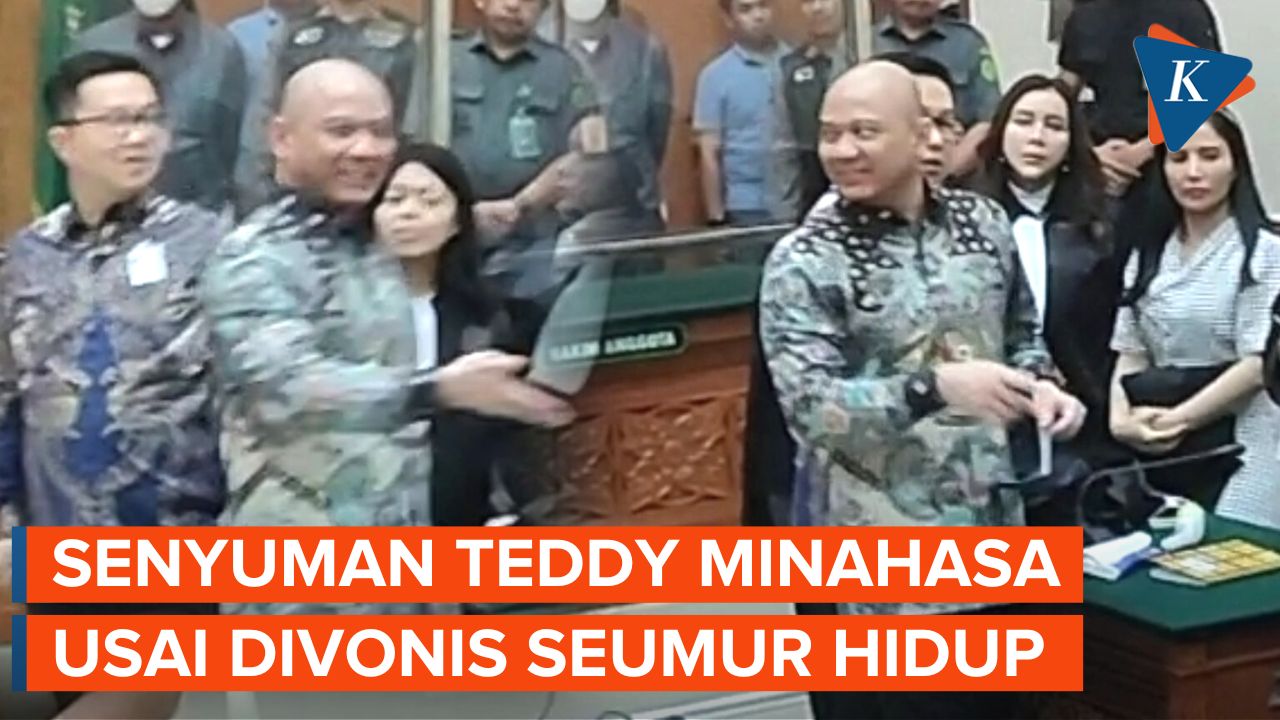 Teddy Minahasa Tersenyum Lebar Usai Divonis Seumur Hidup, Lolos dari Hukuman Mati