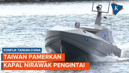 Taiwan Pamerkan Kapal Nirawak Pengintai, Antisipasi Potensi Serangan China