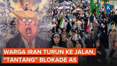 Warga Iran Turun Ke Jalan, “Ejek” Trump Di Tengah Blokade AS
