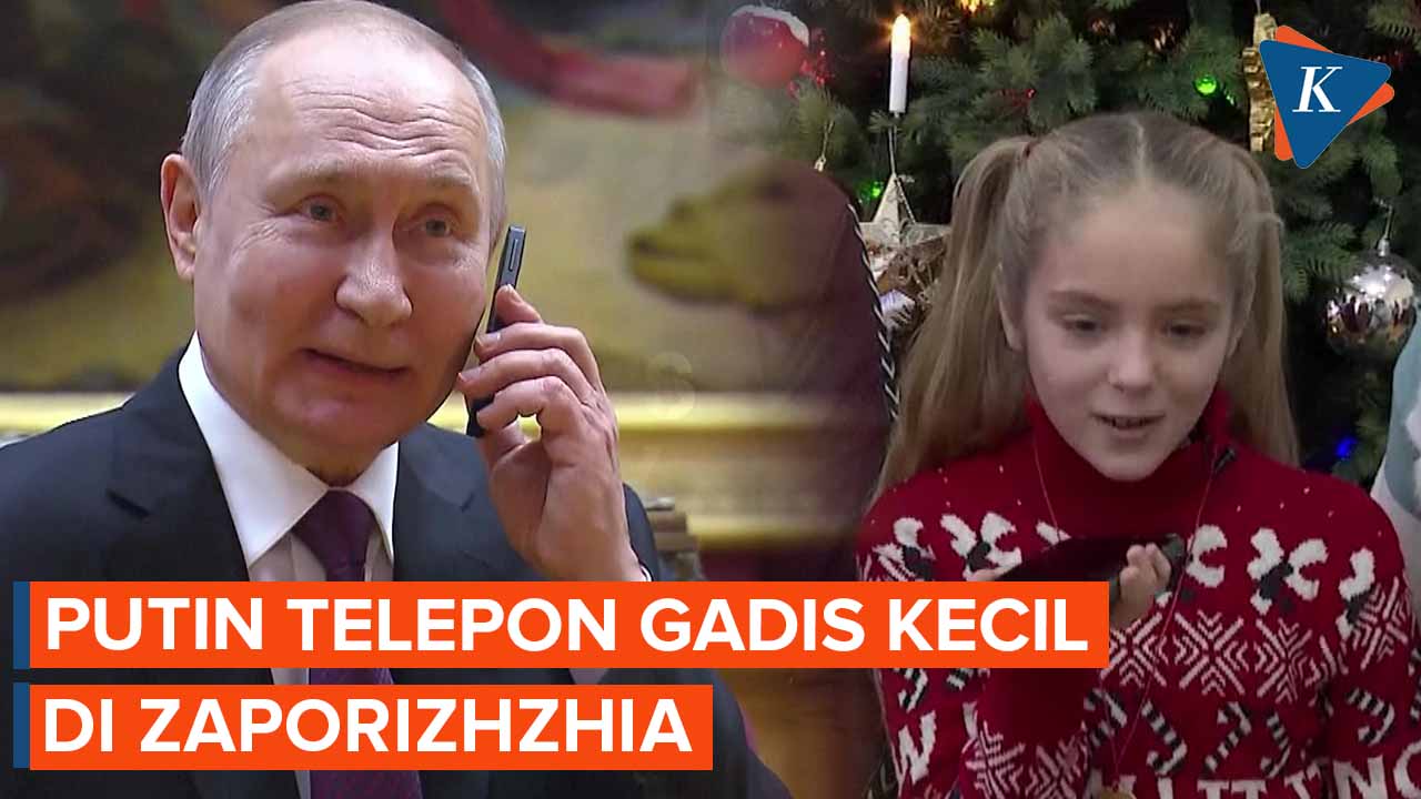 Putin Telepon Gadis Kecil dari Zaporizhzhia, Ucapkan Selamat Tahun Baru