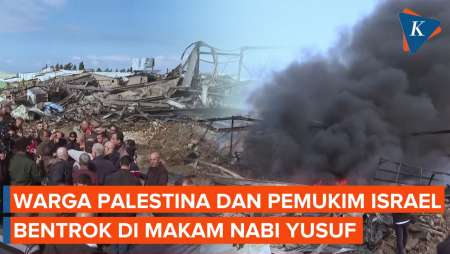 Warga Palestina dan Pemukim Israel Bentrok di Situs Makam Nabi Yusuf di Tepi Barat