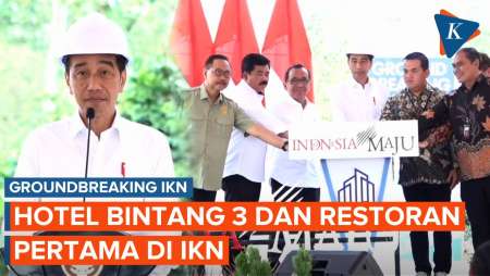 Jokowi Lakukan Groundbreaking Pembangunan Hotel dan Restoran Pertama di IKN