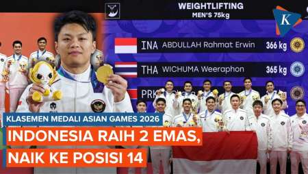 Indonesia Raih 2 Emas, Ini Update Klasemen Medali Asian Games Aichi-Nagoya 2026