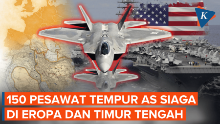 Tegang Dengan Iran, AS Siagakan Lebih Dari 150 Jet Tempurnya
