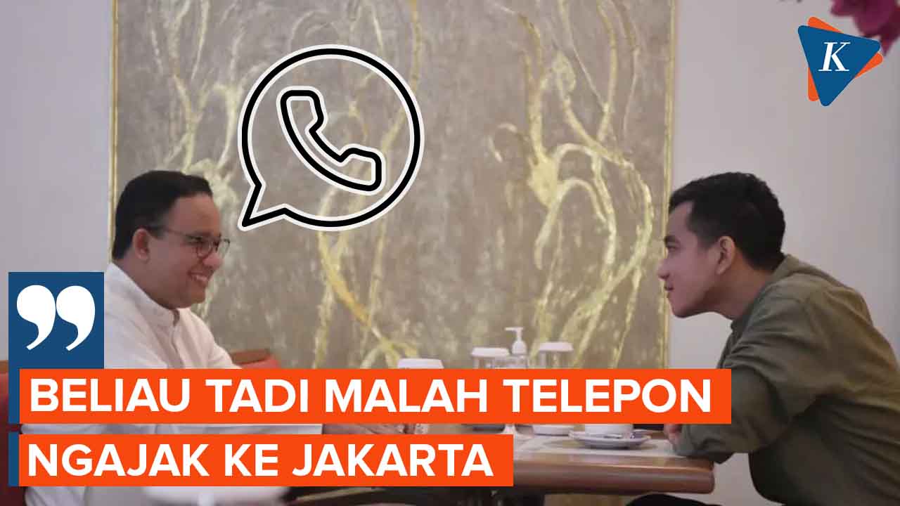 Anies Telepon Gibran Ajak Bertemu di Jakarta