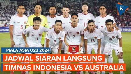 Jadwal Siaran Langsung Timnas Indonesia Vs Australia di Piala Asia U23