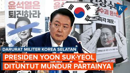 Usai Darurat Militer Korea Selatan, Presiden Yoon Suk-yeol Dituntut Mundur Partainya Sendiri