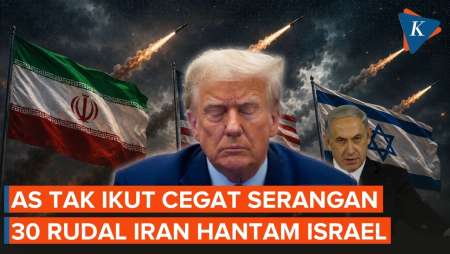 AS Tidak Lakukan Pencegatan, 30 Rudal Iran Hujani Israel
