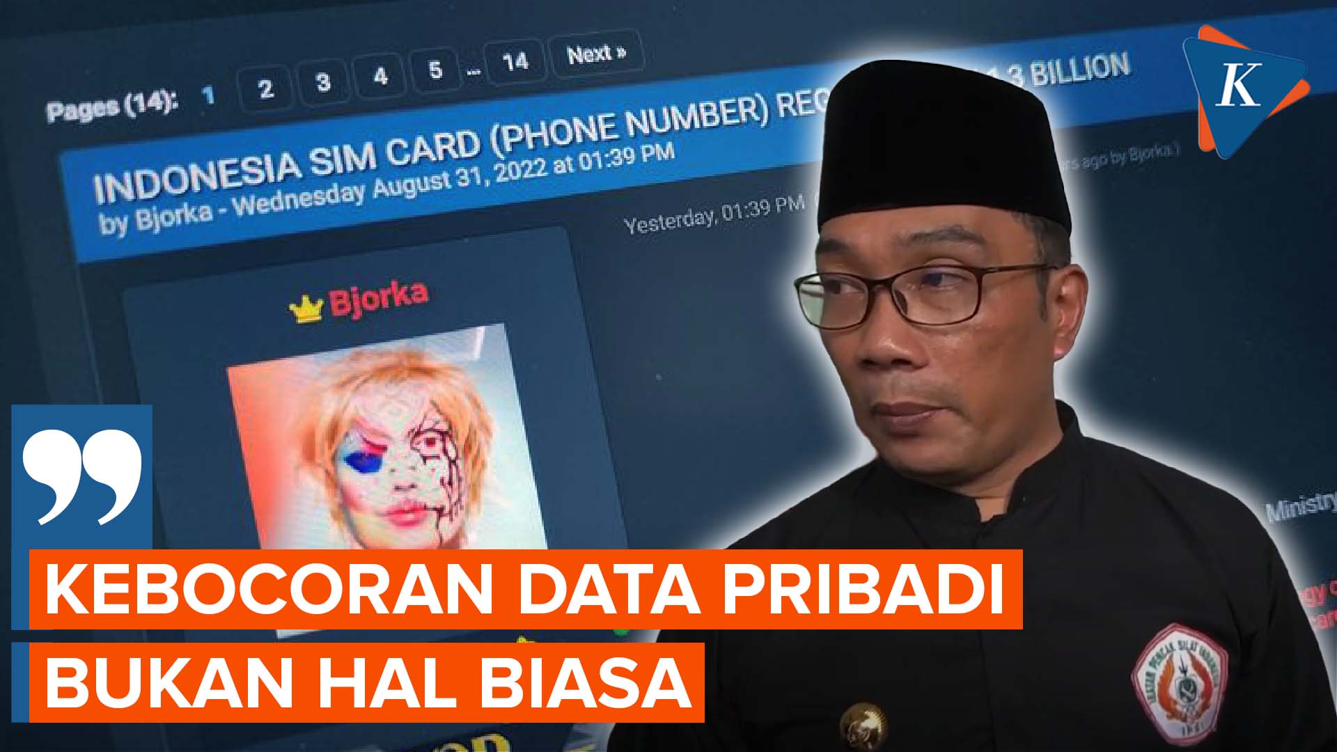 Ridwan Kamil Minta Pemerintah Pusat Serius Tangani Isu Kebocoran Data Pribadi