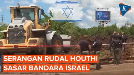 Penampakan Buldoser Dikerahkan di Bandara Israel Usai Serangan Houthi