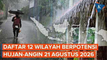 BMKG Peringatkan 12 Wilayah Ini Berpotensi Hujan Lebat Dan Angin Kencang Besok 21 Agustus 2026