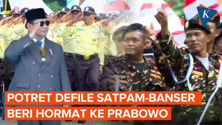 Tak Cuma Polisi, Satpam dan Banser Juga Ikut Defile HUT Bhayangkara!