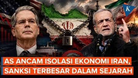 AS Ancam Iran Dengan Sanksi Terbesar Dalam Sejarah, Mau Lumpuhkan Ekonomi Teheran?