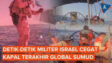 Detik-detik Militer Israel Cegat Kapal Armada Kemanusian Gaza Yang Terakhir